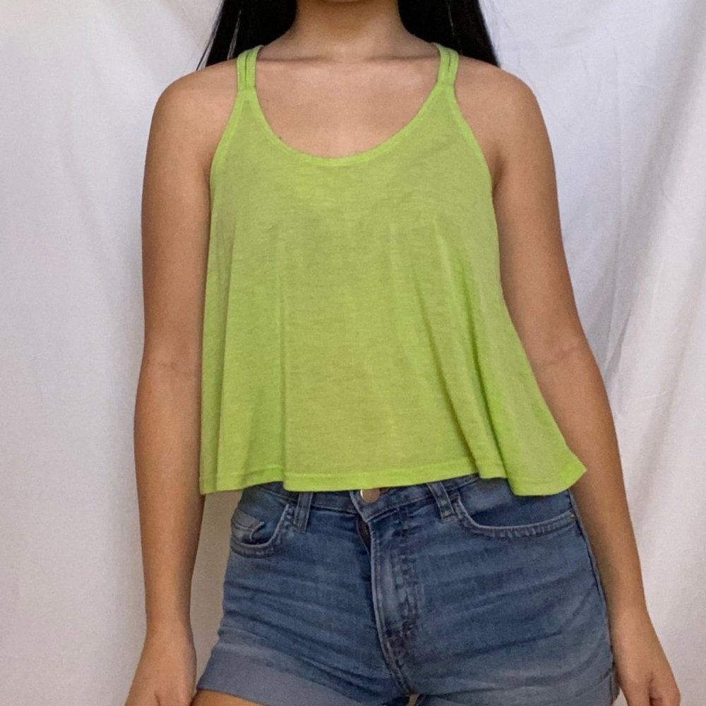 Strappy Neon Tank Top
